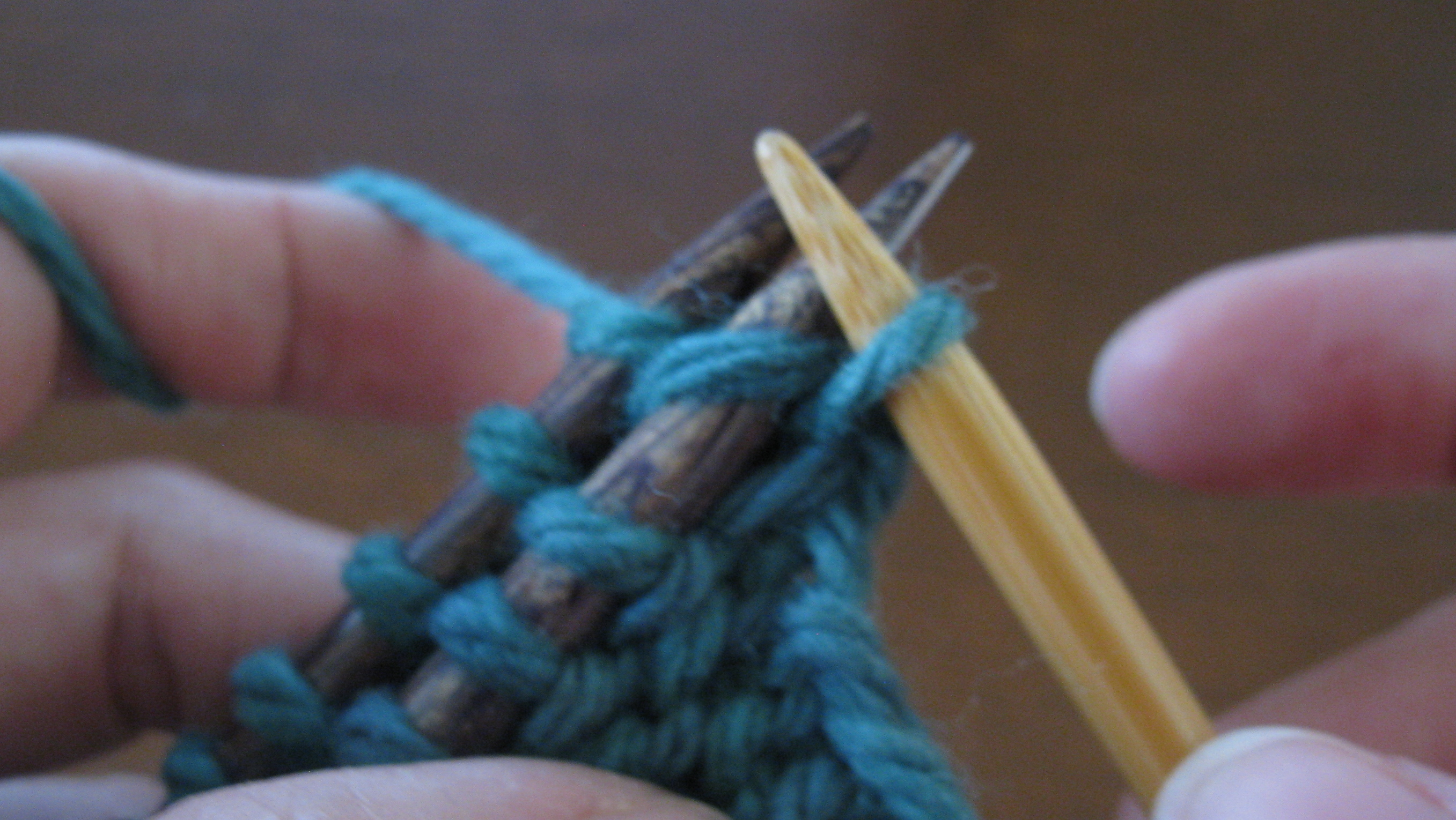 What are some knitting stitch abbreviations?